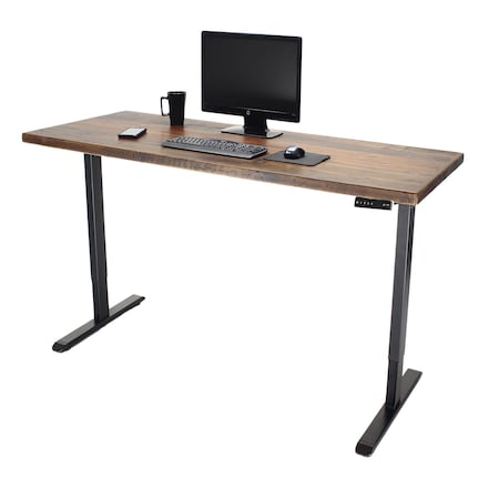 We'Re It Lift It Electric Sit Stand Desk, 46.25 H, 30 W X Laminate wood, metal, Black VL22BLK6030-RW